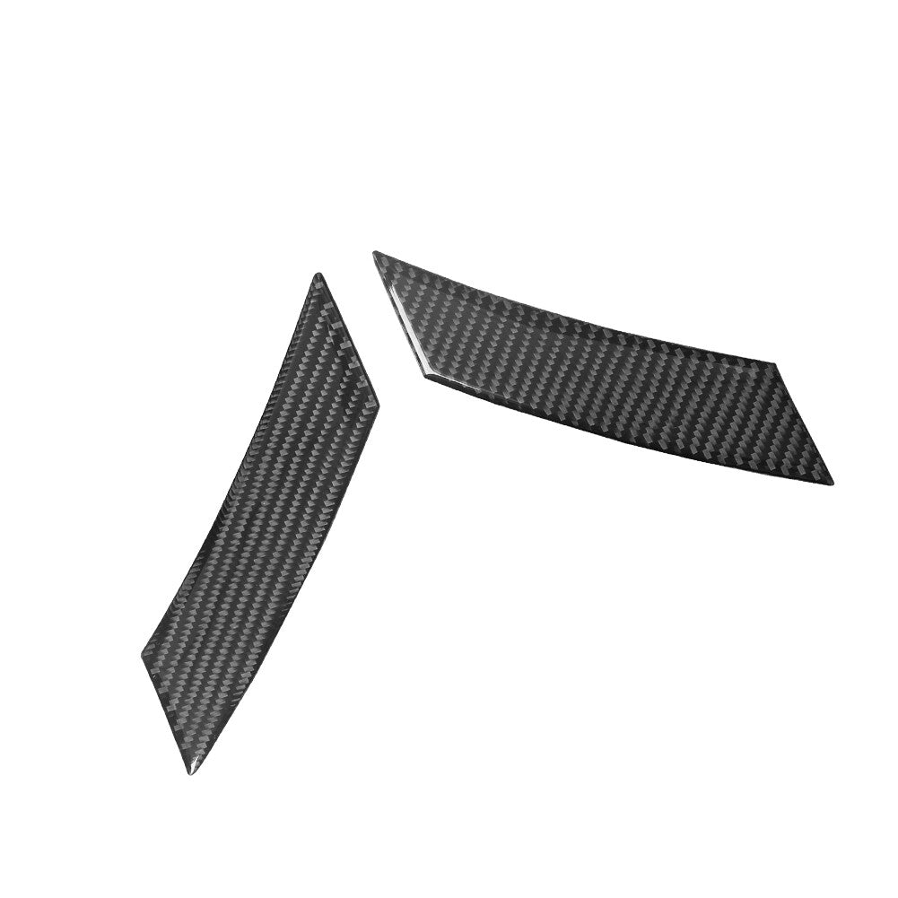 2X Carbon Fiber Above Of Navigation Cover Trim For Hilux 2015-2021 v