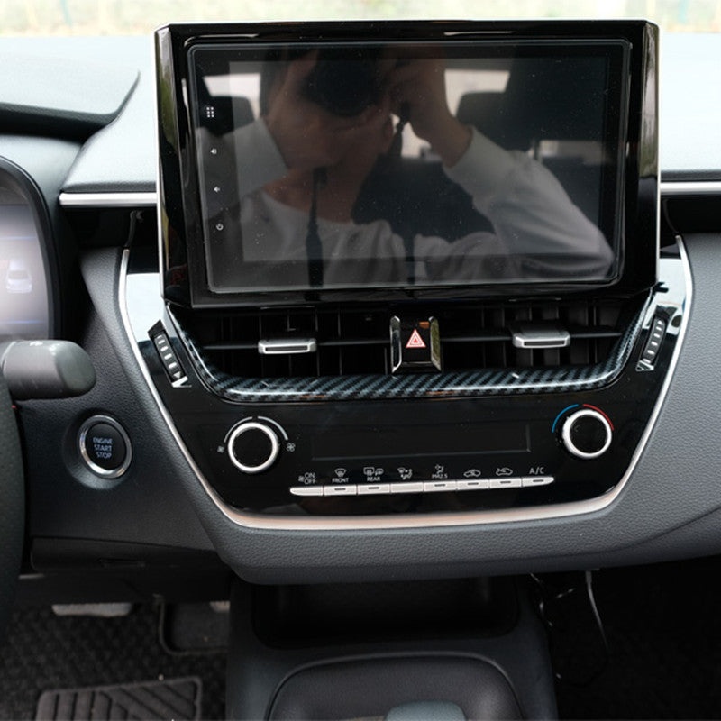 Fit for Toyota for Corolla 2019-2024 Car Dashboard center Air Vent Trim Carbon fiber