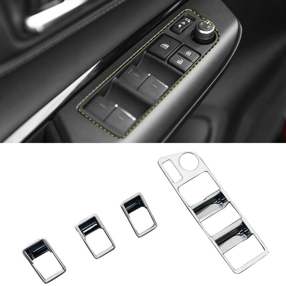 for Corolla 2019-2023 ABS Chrome Car Side Door Rearview Mirror Cap Covers v