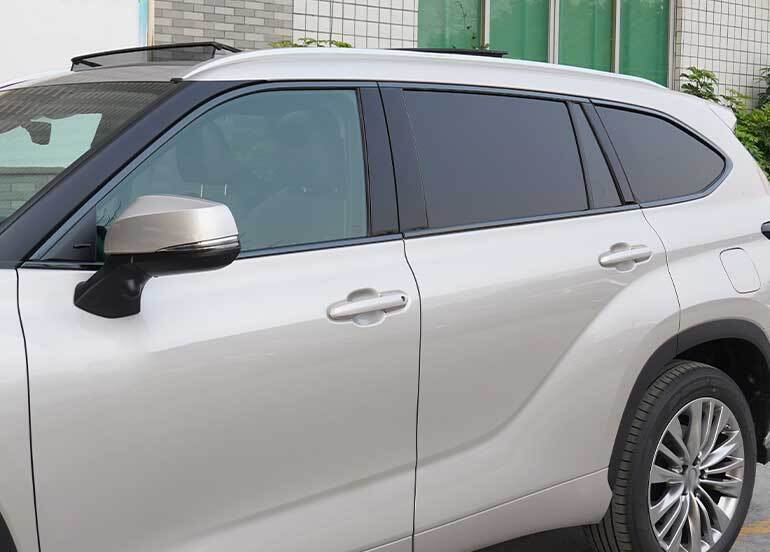 Titanium for Toyota Highlander 20-22 Windows Strip Sill Molding Cover Trim Black