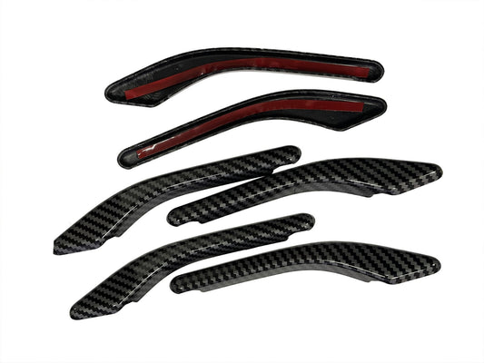 for Maserati Ghibli 2014 -2022 Carbon Fiber Look Side Air Vent Fender Cover Trim