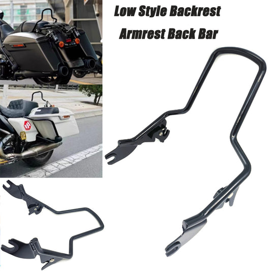 Motorcycle backrest Sissy bar rack fits for Harley Street Glide Road King in black. n