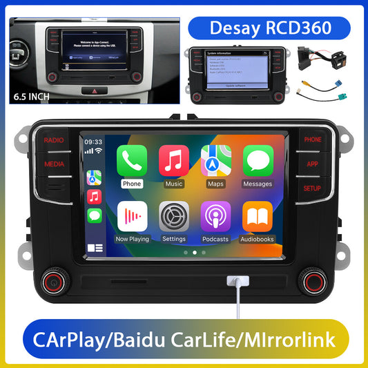 6,5 Autoradio 17G035280 F¨¹r for VW for Jetta for Golf for Passat for DS RCD360 Carplay Android Auto