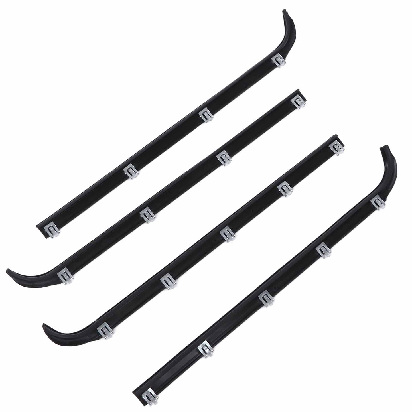 Hot 4pcs Window Sweep Felts Seals AM41543318 Weatherstrip Kit Part For F150
