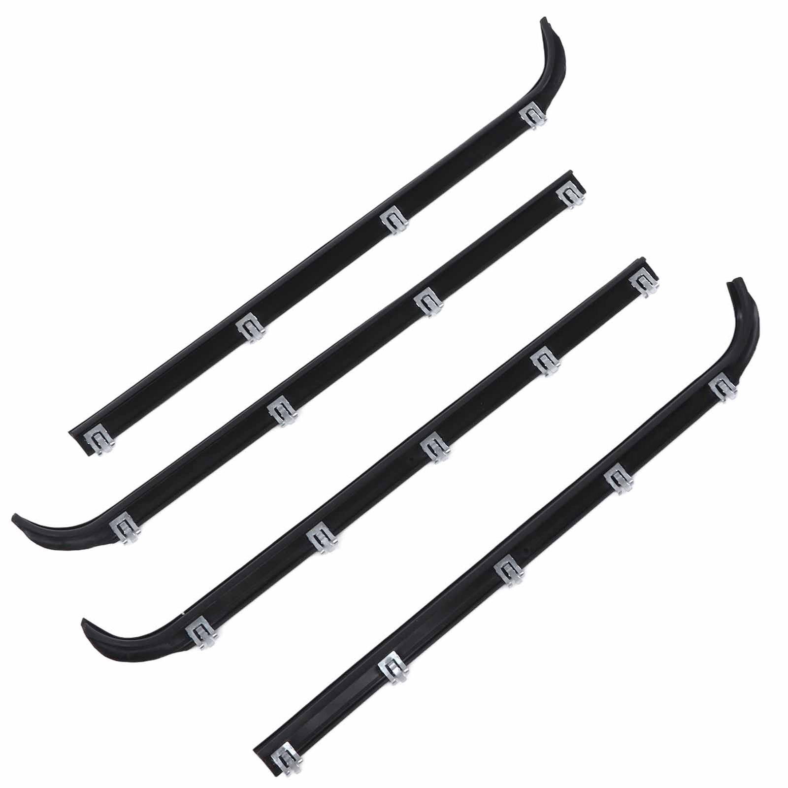 Hot 4pcs Window Sweep Felts Seals AM41543318 Weatherstrip Kit Part For F150