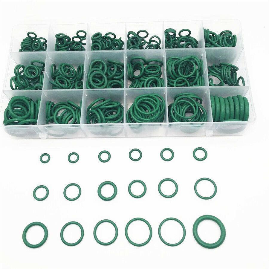 18 Sizes of Automotive Air Conditioning O-Ring Sealing Gaskets, Green Universal Boxed 530X- n