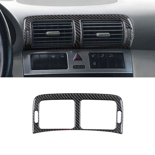 Carbon Fiber Interior Center Air Vent Cover Trim for Mercedes-Benz C-Class W203