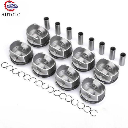 8x Pistons  Rings Set ¦µ93mm for Porsche for Cayenne Turbo S V8 955 9PA M48.50 4.5L