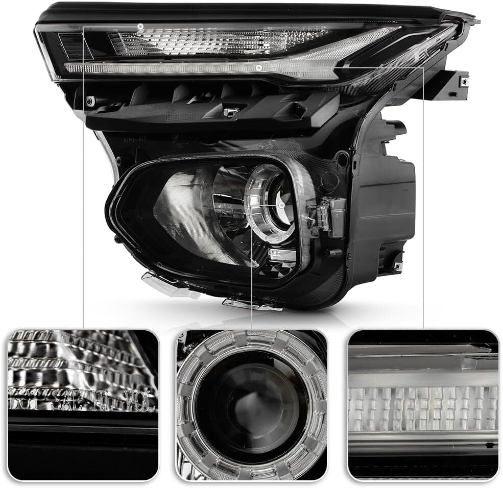 Suitable for 2021-2023 for Chevrolet Traiblazer Driver Halogen Headlights with DRL Projector