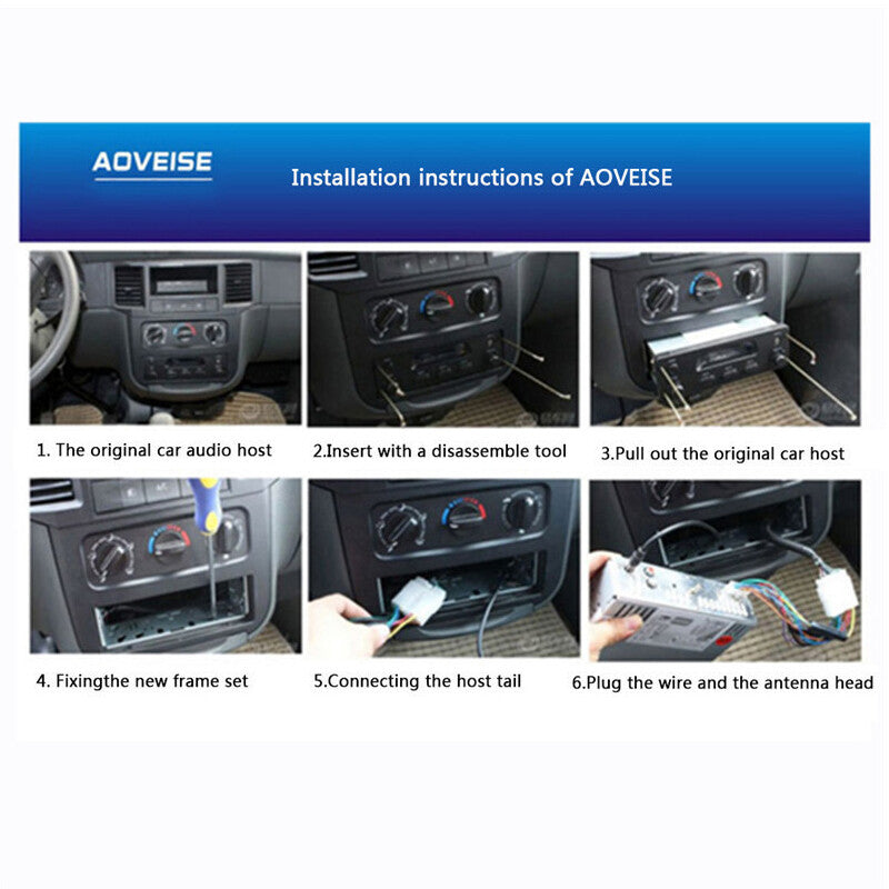 1 Din Bluetooth Car Stereo Audio In-Dash FM AUX Receiver SD USB MP3 Radio Player