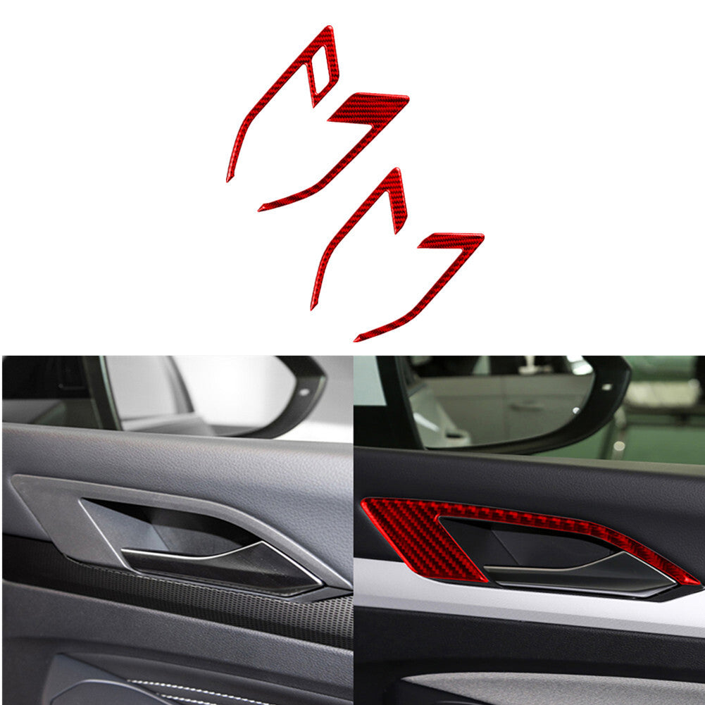 Carbon Fiber Inner Multmedia Frame Trim Cover For 3 F30 2013-2019 v