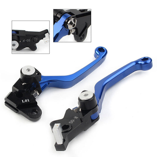 CNC Pivot Brake Clutch Levers BLUE Fit for Honda XR250 1995-2007 XR400 Aluminum 2PCS Q