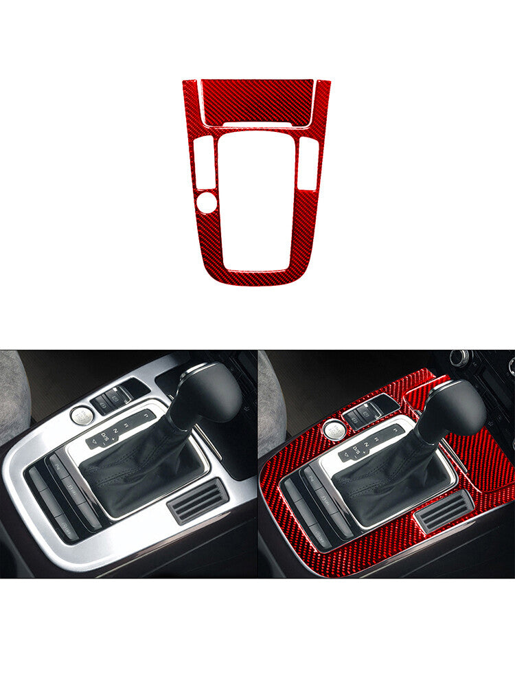 2x for Lincoln for Navigator 2007-14 Carbon Fiber Interior Tweeter Cover Trim Red v