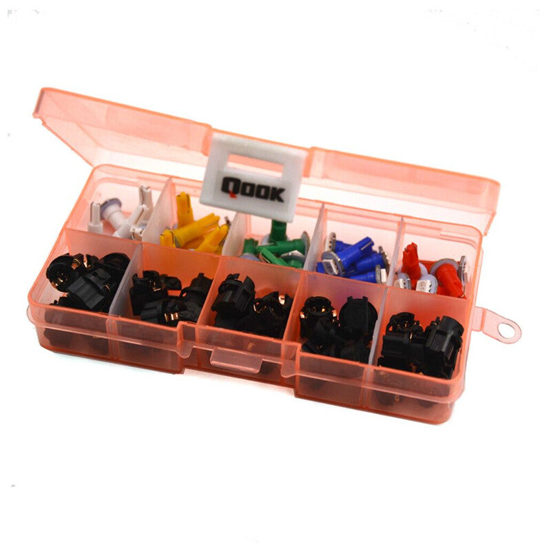 30 Sets T5 Led Dashboard Gauge Colorful 5050 Car Instrument Light Bulbs 12V 0.2W