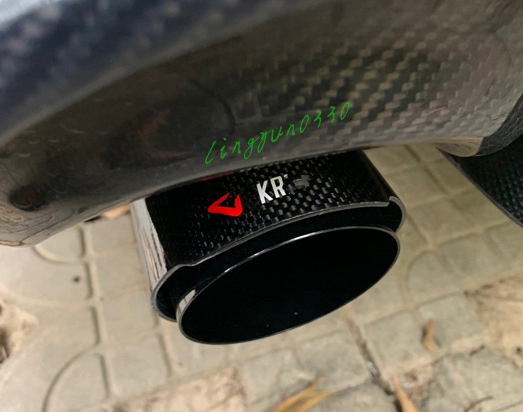 for Nissan Sentra 2020-2022 Carbon Fiber Rear Exhaust Muffler Tip Tail Pipes 2P