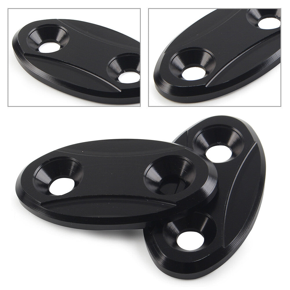 2xR¨¹ckspiegel Block Off Bodenplatten Abdeckung F¨¹r for BMW S1000RR 2009-2018 Schwarz