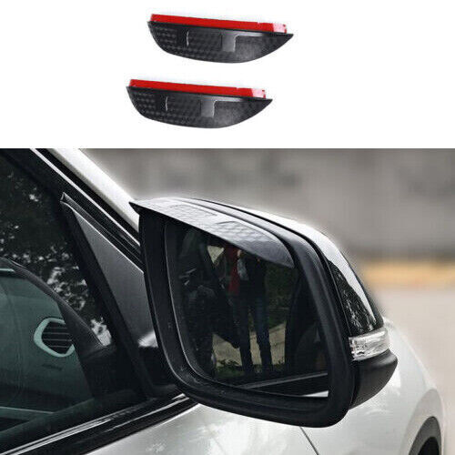 Rear View Mirror Carbon Fiber Fit for BMW X2 F39 2018-2021 ABS Rain Eyebrow Trim