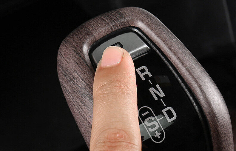1X Gear Shift Knob Shifter Lever Trim For Discovery Sport 2020-25 ABS Wood Grain
