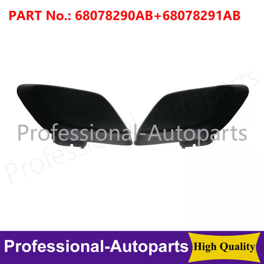 L&R Headlight Lamp Washer Nozzle Cover Cap Lid For 11-13 for Jeep Grand Cherokee Q