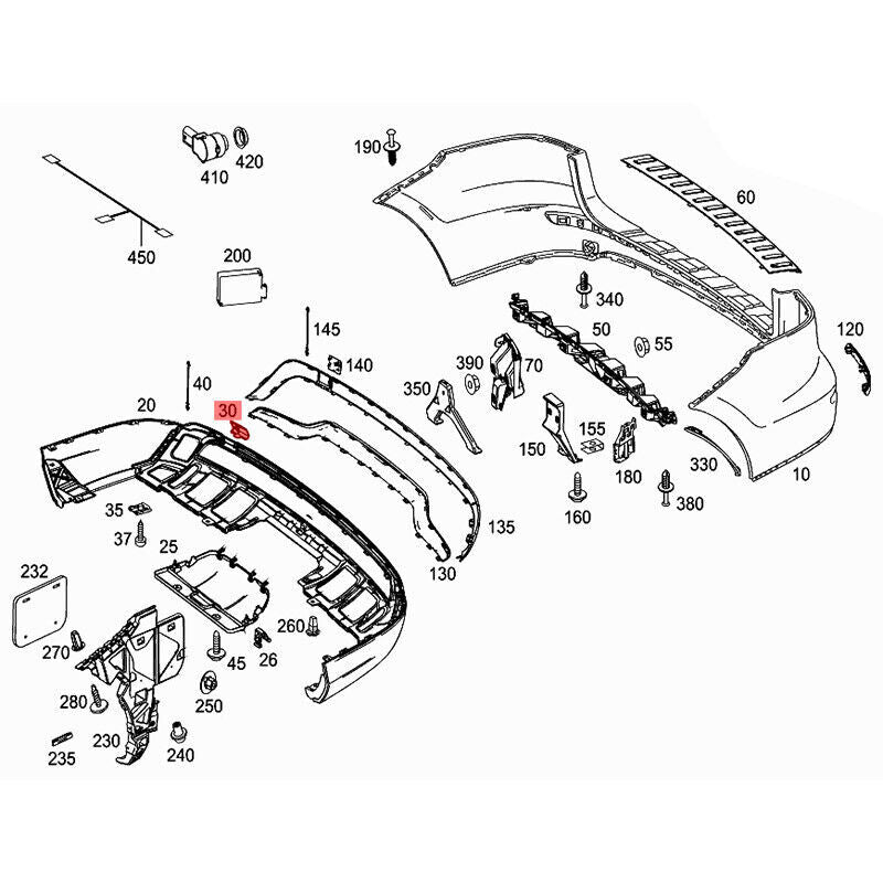 Rear Bumper Tow Eye Cap Tow Hook Cover Fit For 2017-19 for Mercedes X166 GLS550/GLE Q