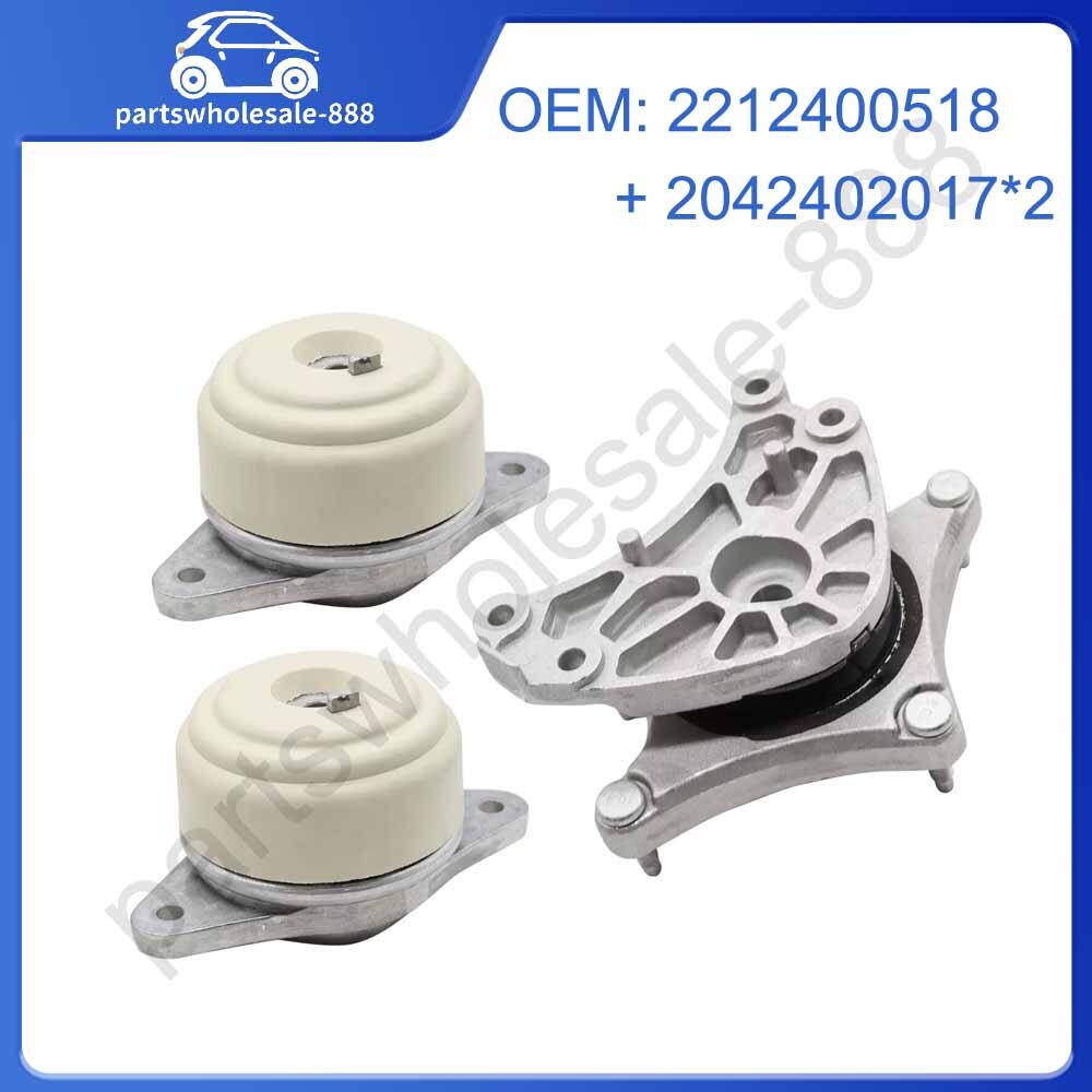 3-Piece Engine, Motor, and Transmission Mounting Kit for Mercedes-Benz C250, E250, GLK350 2042402017