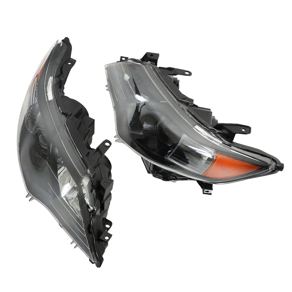 Suitable for 2012-2014 for Camry LH+RH headlights - Replacement halogen black housings n