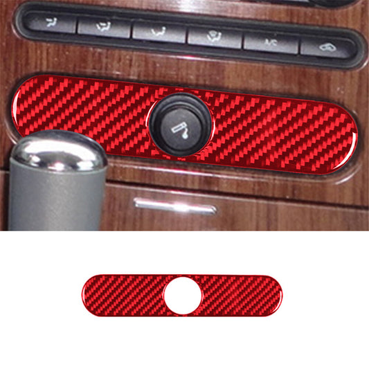 Red Carbon Fiber Four Wheel Drive Switch Cover Trim For 4Runner 2010-2020 v
