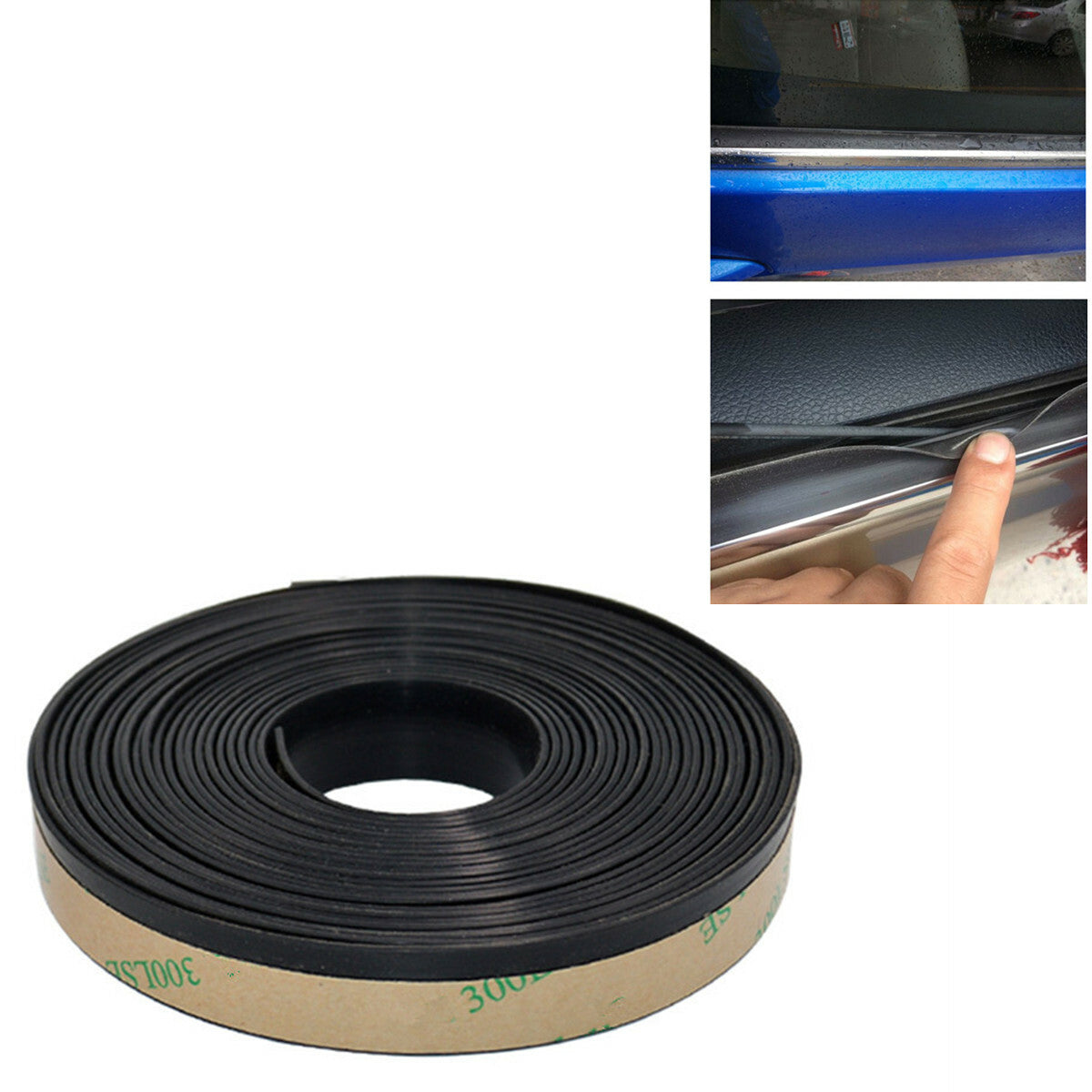 4M Rubber Seal Weather Strip Front Rear Window Edge Trim Moulding for Car SUV