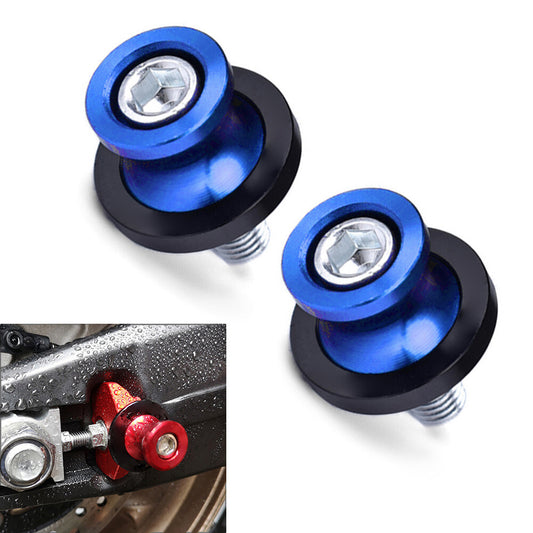 2x Motorcycle Swingarm Spools Slider Stand Screw 8MM Thread Fit for HONDA CBR Blue