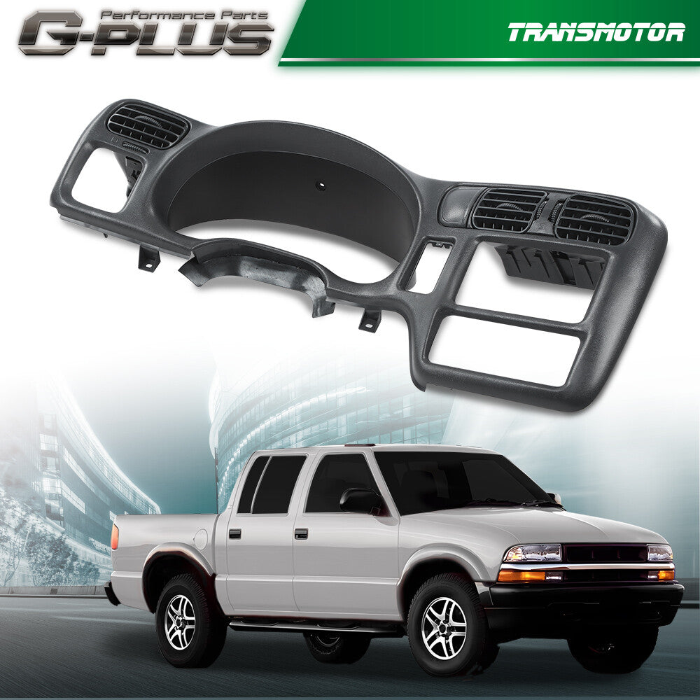 Radio Dash Trim Bezel Jimmy Sonoma Double Din Fit 98-04 for Chevy S10 Blazer Cluster- v