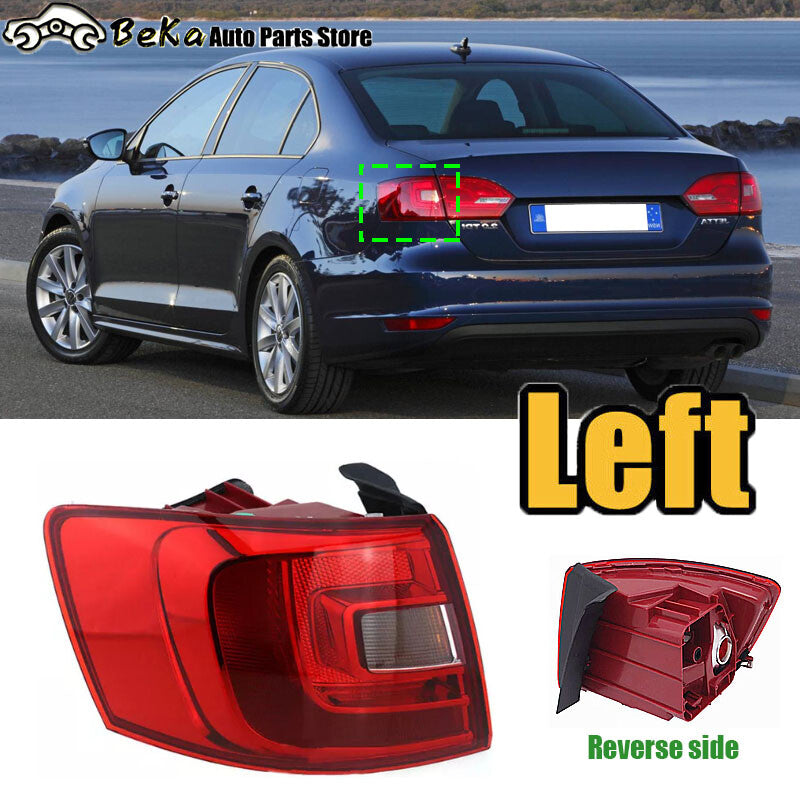 One-piece set suitable for Volkswagen for Jetta sedans 2012-2014 left outer taillight and brake light.