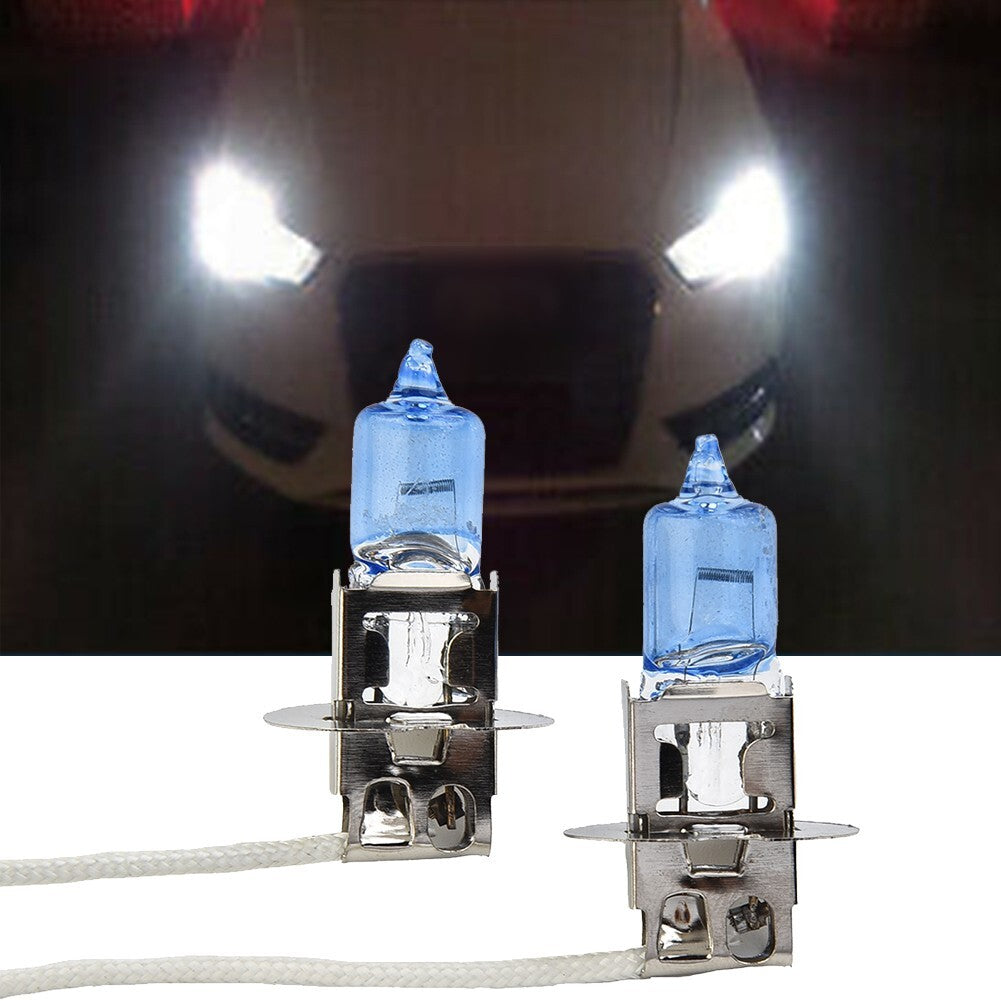 1 pair H3 Xenon White 100W 12v Halogen Headlight 453 Fog Light Car Bulb