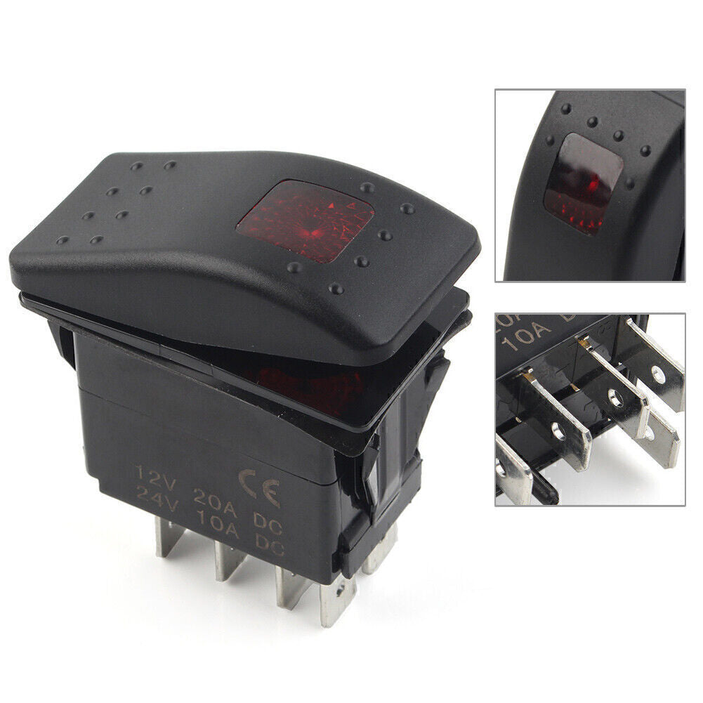 Rocker Start Stop Switch For Onan 308-1038 RV Generator 5PINS Connector Q