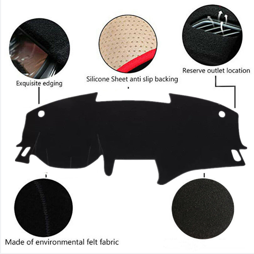 DASH COVER MAT DASHBOARD PAD for Nissan Sentra 2020-2024 Black Accessories