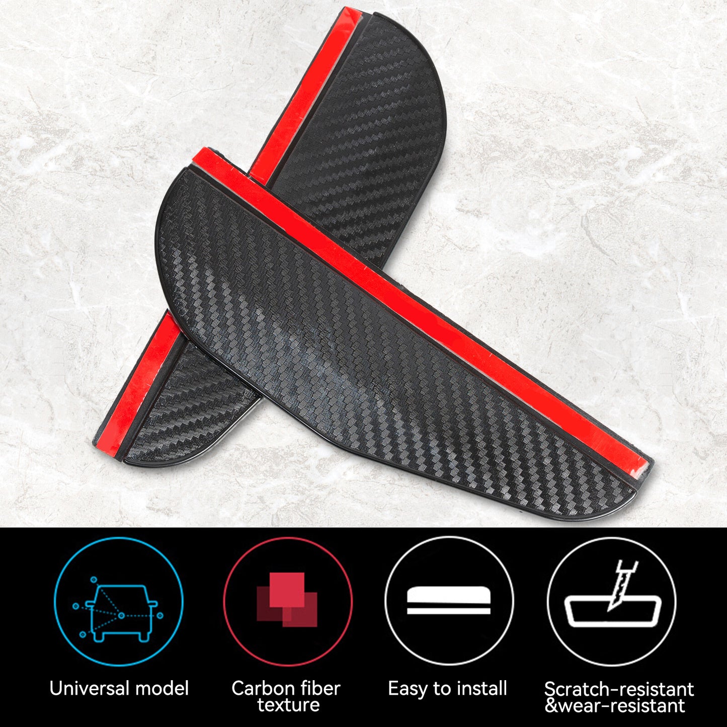 2 x Car Rear View Mirror Rain Protection Sun Visor Side Mirror Exterior Mirror NEW Q
