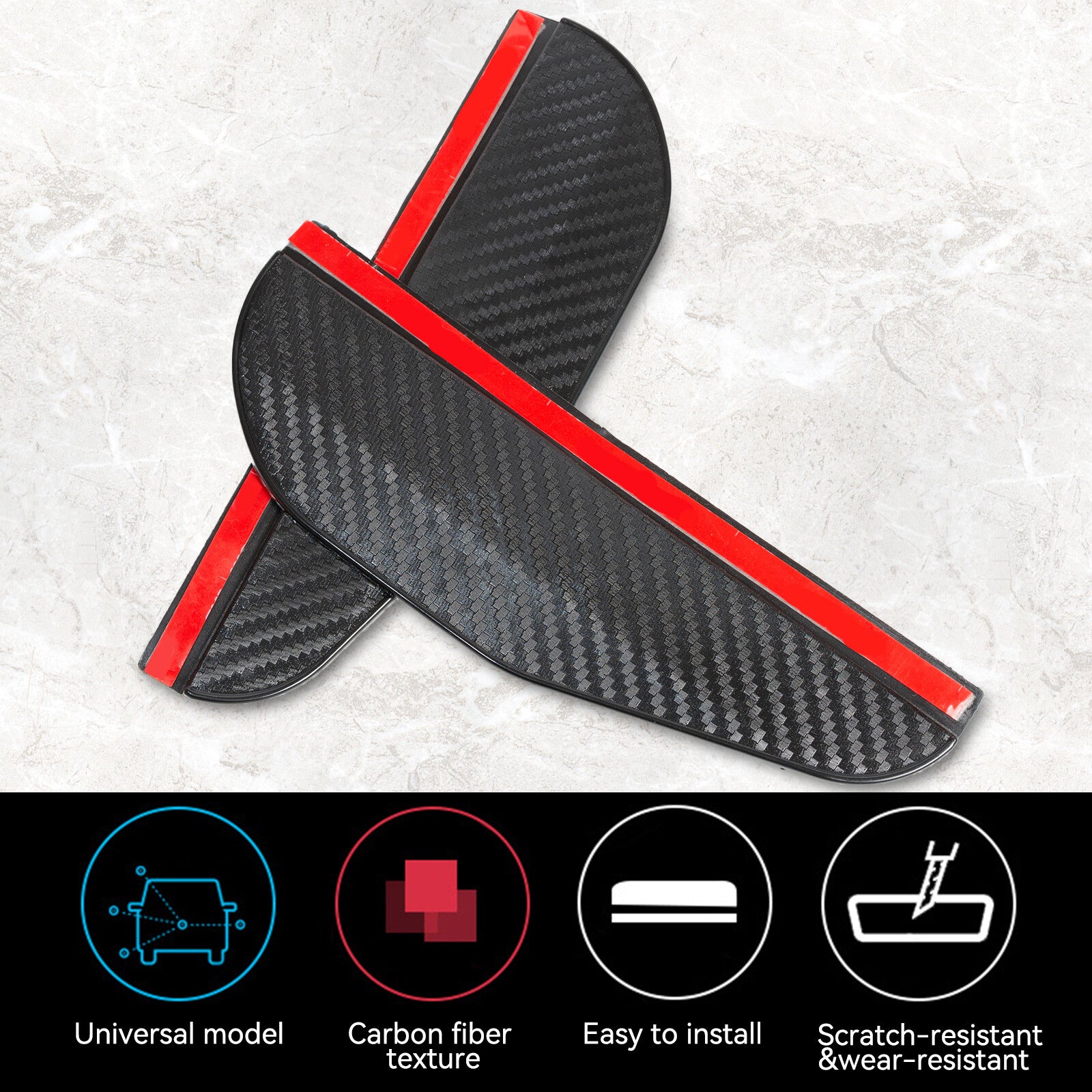2 x Car Rear View Mirror Rain Protection Sun Visor Side Mirror Exterior Mirror NEW Q