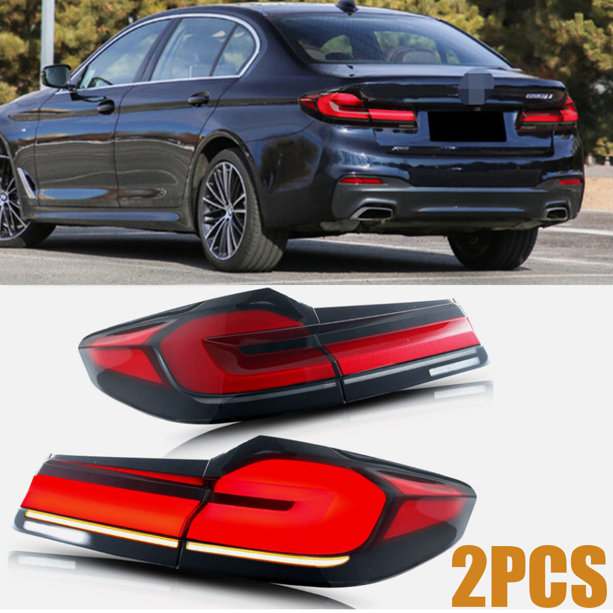 LED Tail Lights For G30 M5 F90 5 2017-2020 Sequential Rear Lamps Pair n