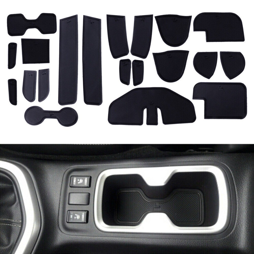 Door Gate Slot Cup Holder Mat Kit Replace For Navara NP300 D23 2015-2022 n