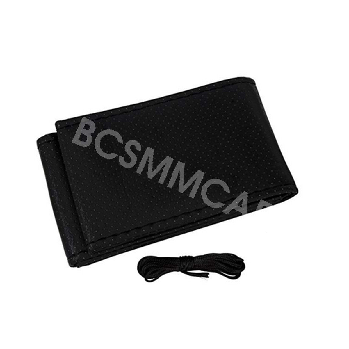 DIY Car Steering Wheel Cover Stitch PU Leather Needle Thread Anti-slip Black