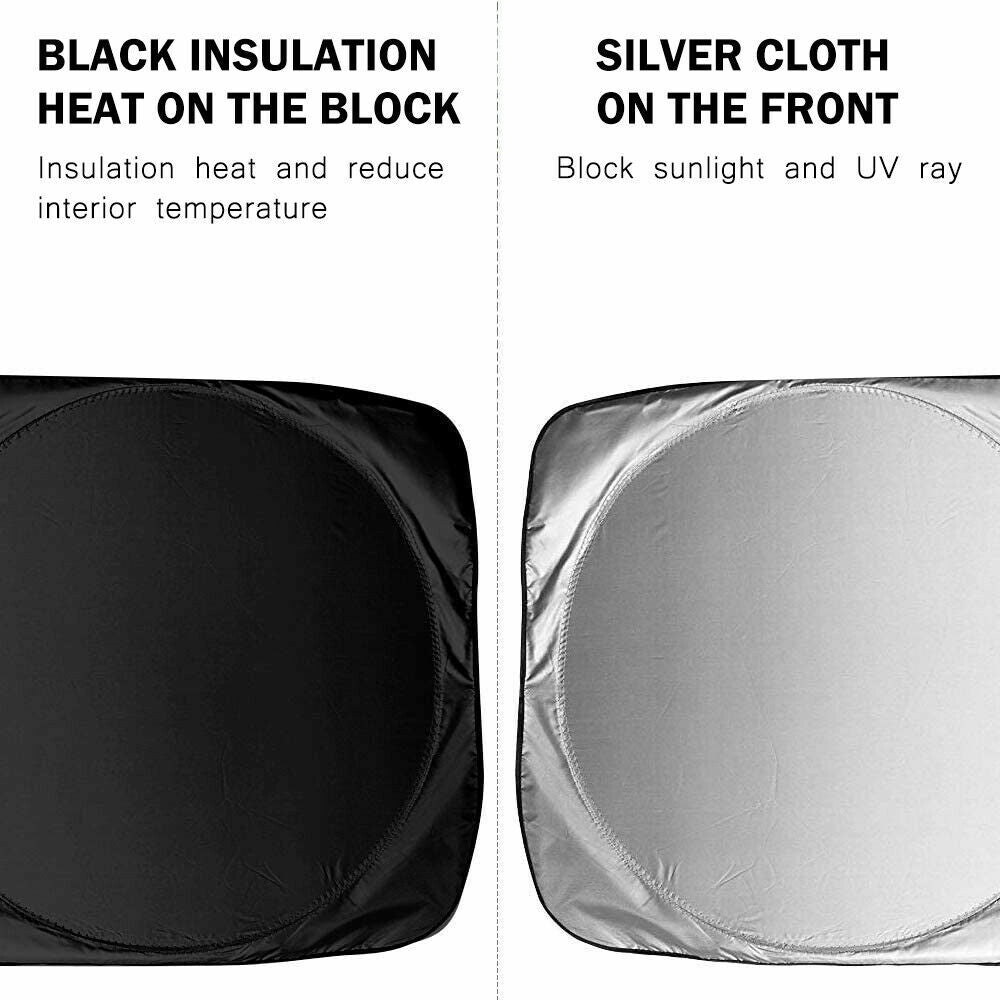 Foldable Car Front Rear Window Windshield Sun Shade Shield Cover Visor UV-Block