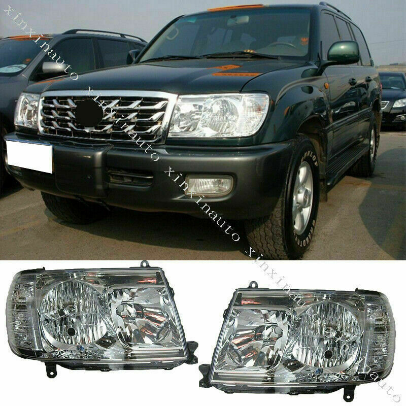 Headlights Head lamp for Toyota for Land Cruiser LC100 2006-2007 Left+Right Halogen