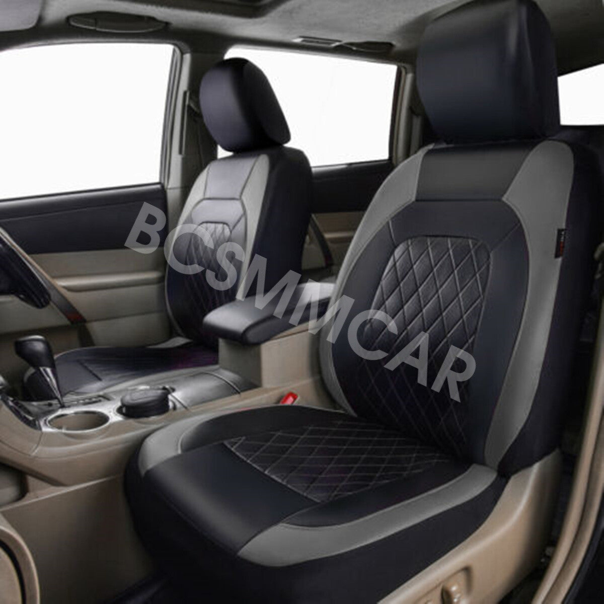for Seat Covers Full Set Car Cushions Protector Waterproof PU Leather Accessories Q