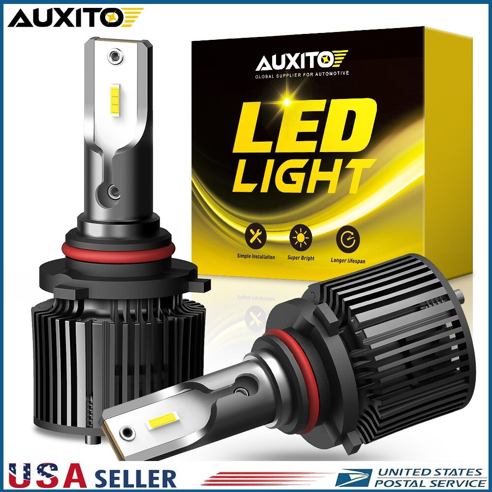 2pcs 9005 HB3 LED Headlight Bulb Kit High Beam 6000K White 16000LM X1- v