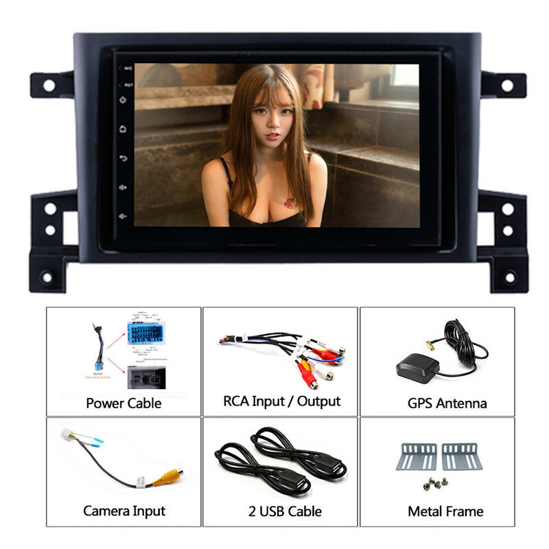 Android Radio 7 Wifi Bluetooth Video Audio Multimedia GPS Nav for Grand Vitara