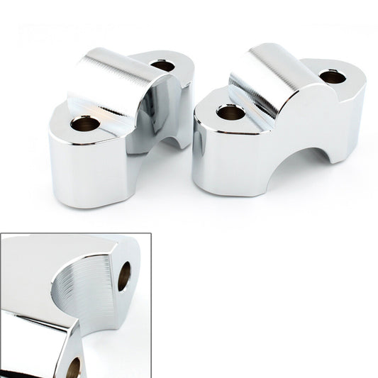 Handlebar Heightening Riser Bar Clamp Mount Chrome for BMW R18 Classic 2020-2022 Q
