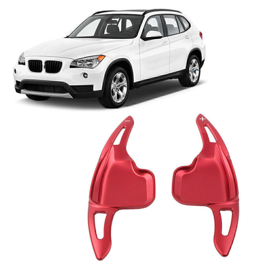 2x Steering Wheel Shift Paddle Extension Shifter for BMW 2 3 4 5 6 7 Series Red