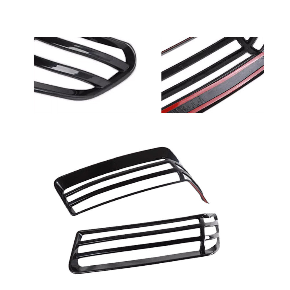 Black Front Wheel Eyebrow Lamp Cover Trim fit for Jeep for Wrangler JL JLU JT 2018-2022