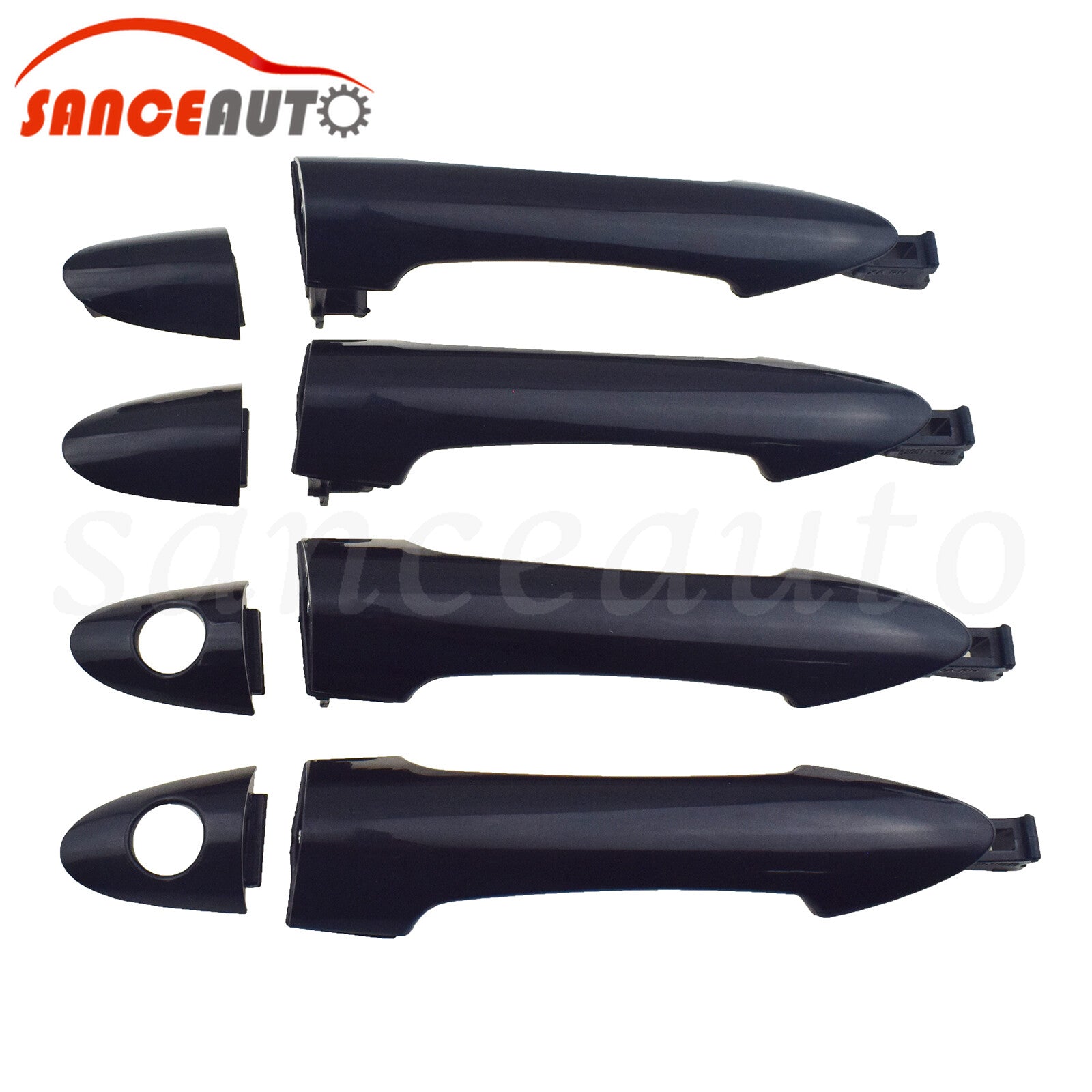Black Front Rear Left Right Outside Exterior Door Handle for Kia Picanto 11-16 n