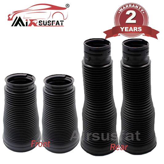 4X Front Rear Air Shock Dust Boot Cover for Mercedes W221 S350 S400 S450 S550