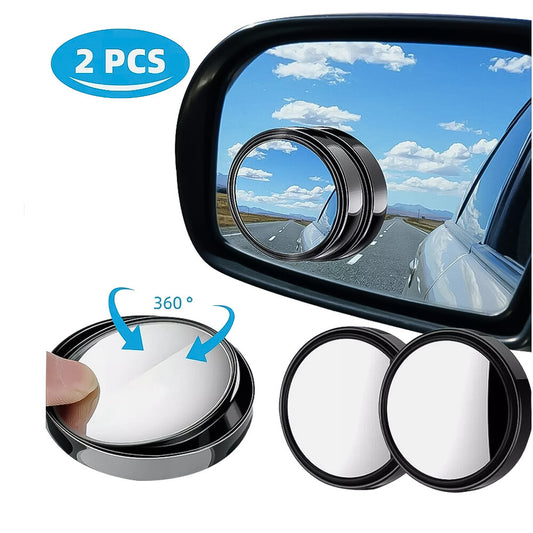 2PCS Blind Spot Mirrors Round HD Glass Convex 360¡ã Side Rear View Mirror For Car